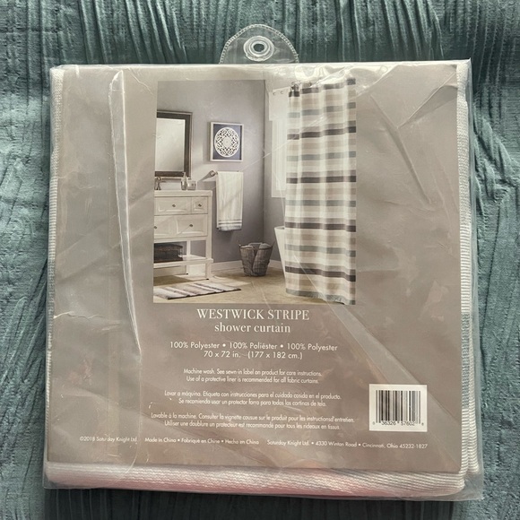 SKL Home Westwick Stripe Shower Curtain - Picture 2 of 4